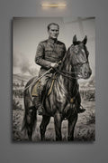 Mustafa Kemal Atatürk Tablosu, Kırılmaya Dayanıklı Cam Tablo 480 - 30 x 45