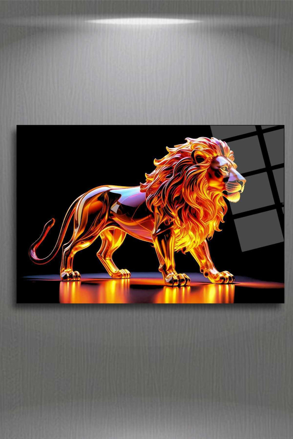 Aslan Cam Tablo, Kırılmaya Dayanıklı Yüksek Çözünürlüklü 272 - 30 x 45