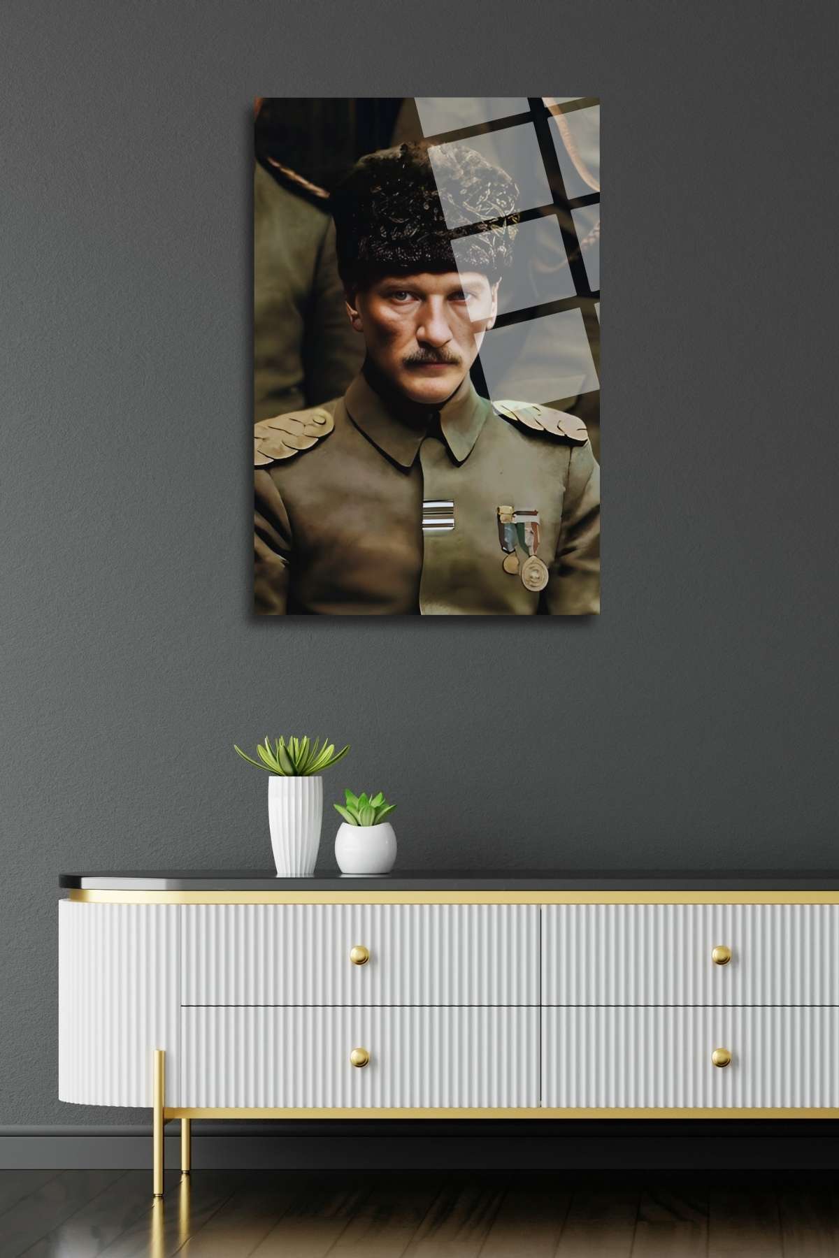 Mustafa Kemal Atatürk Cam Tablo HMDS0340