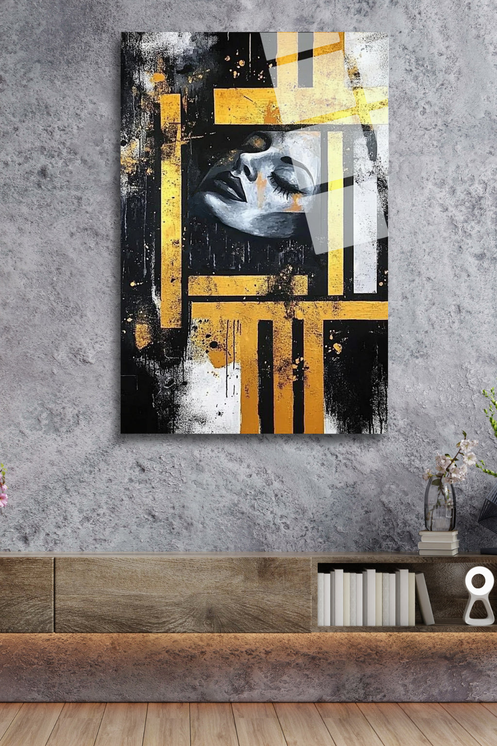 Modern Sanat,  Cam Tablo 147 - 45 x 65
