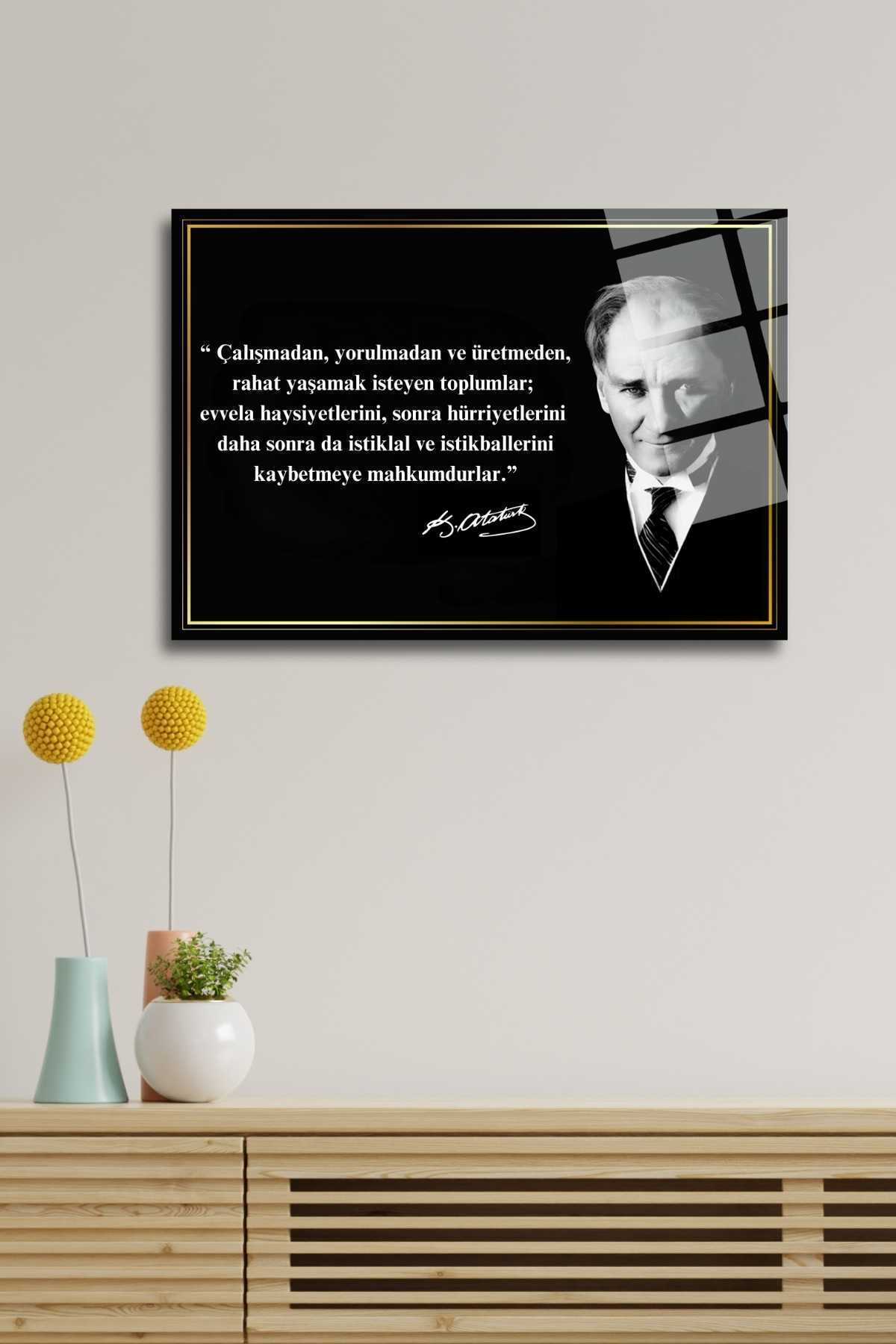 Mustafa Kemal Atatürk Cam Tablo 282
