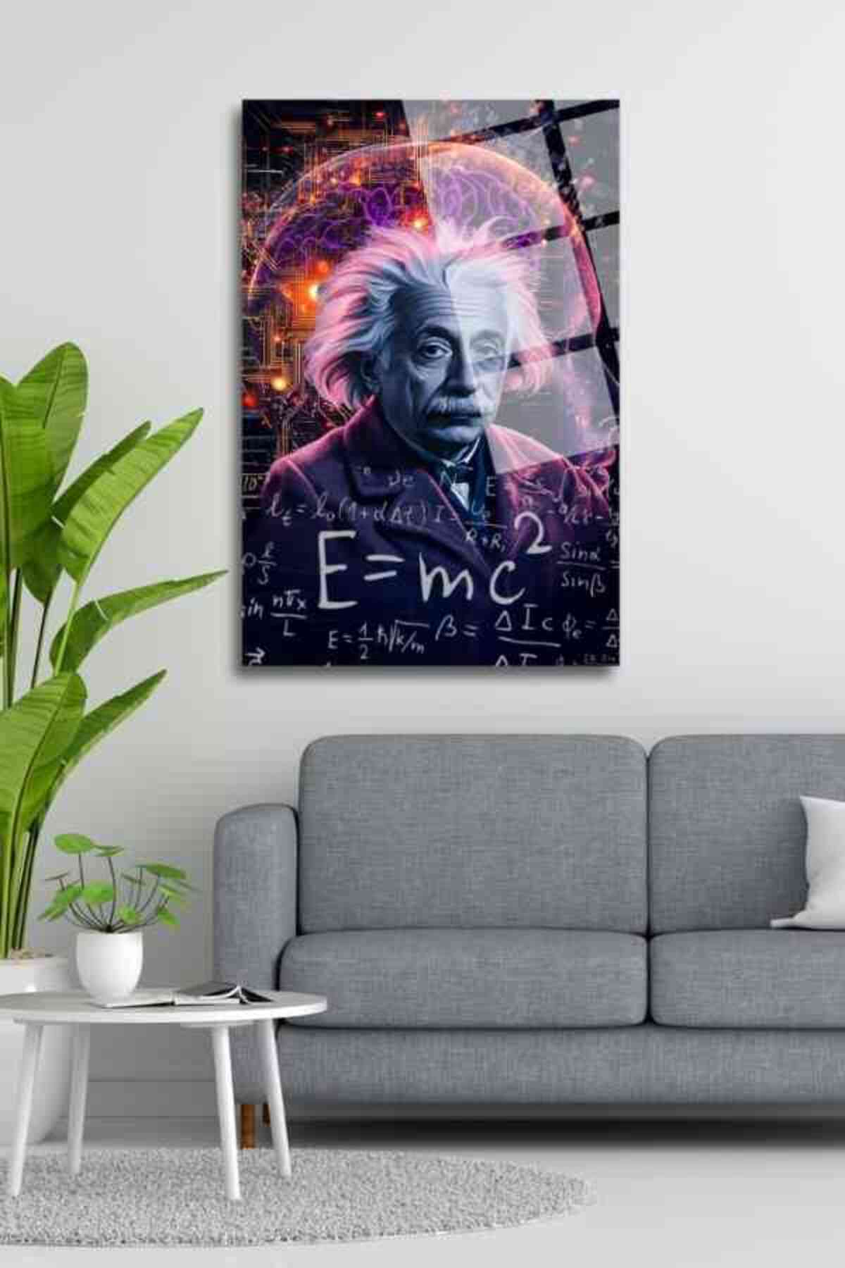 Albert Einstein , Kırılmaya Dayanıklı Cam Tablo HMDS0207