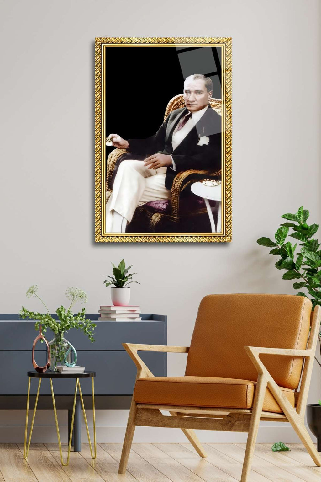 Mustafa Kemal Atatürk Cam Tablosu HMDS0320