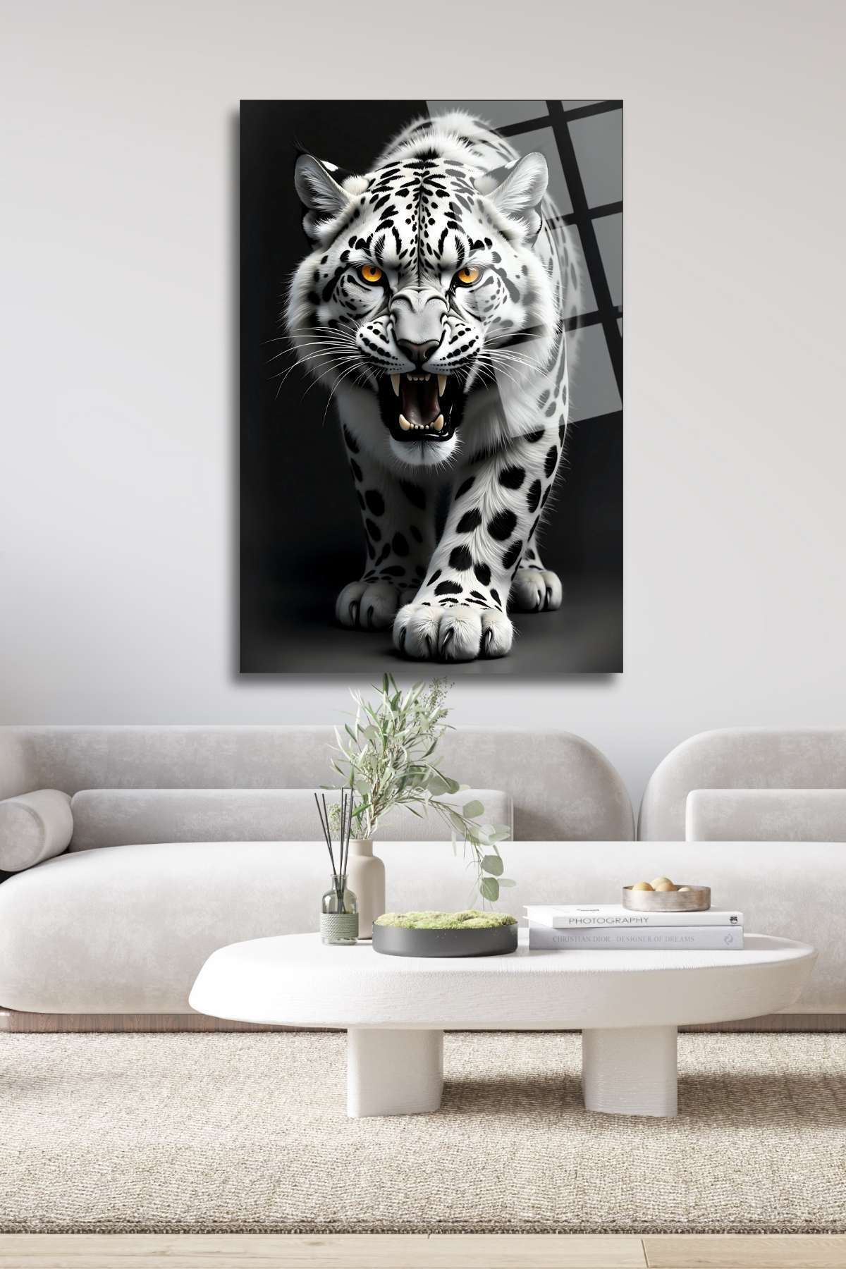 Beyaz Kaplan Cam Tablo 319 - 45 x 65