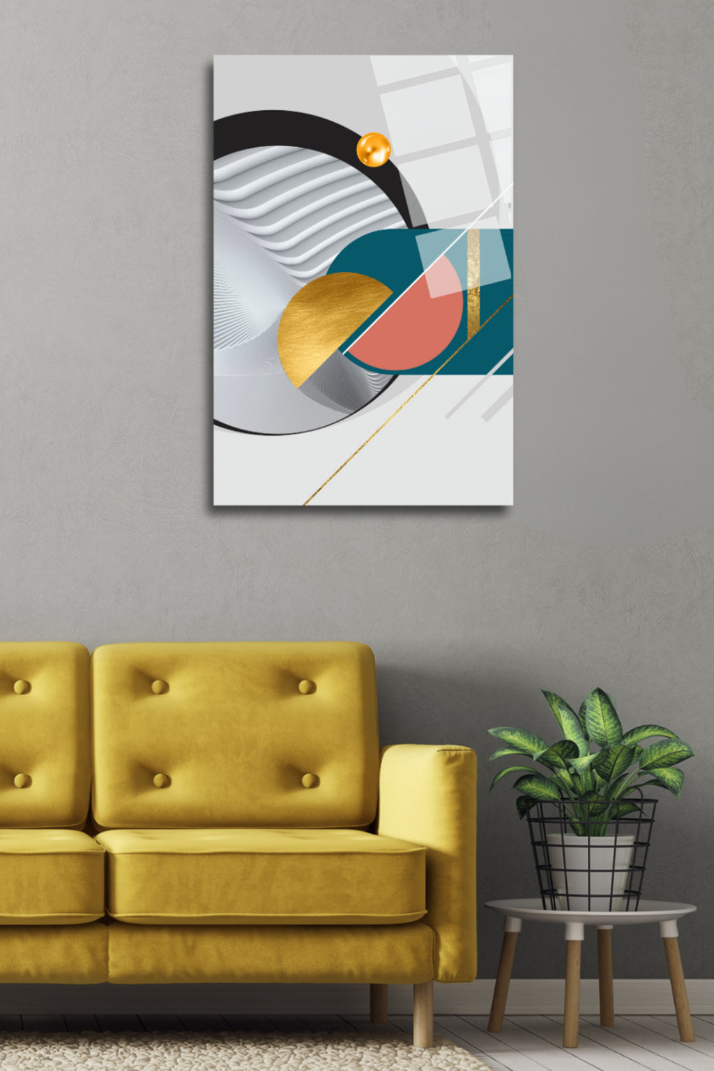 Geometrik Desenler Cam Tablo 219 - 60 x 90