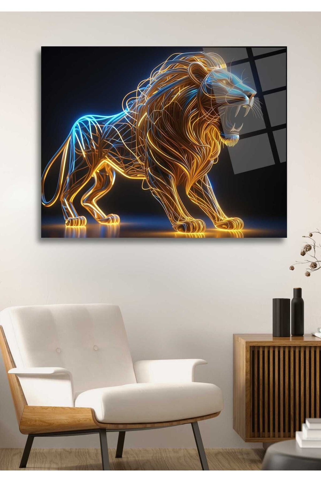 Aslan Cam Tablo 69 - 45 x 65