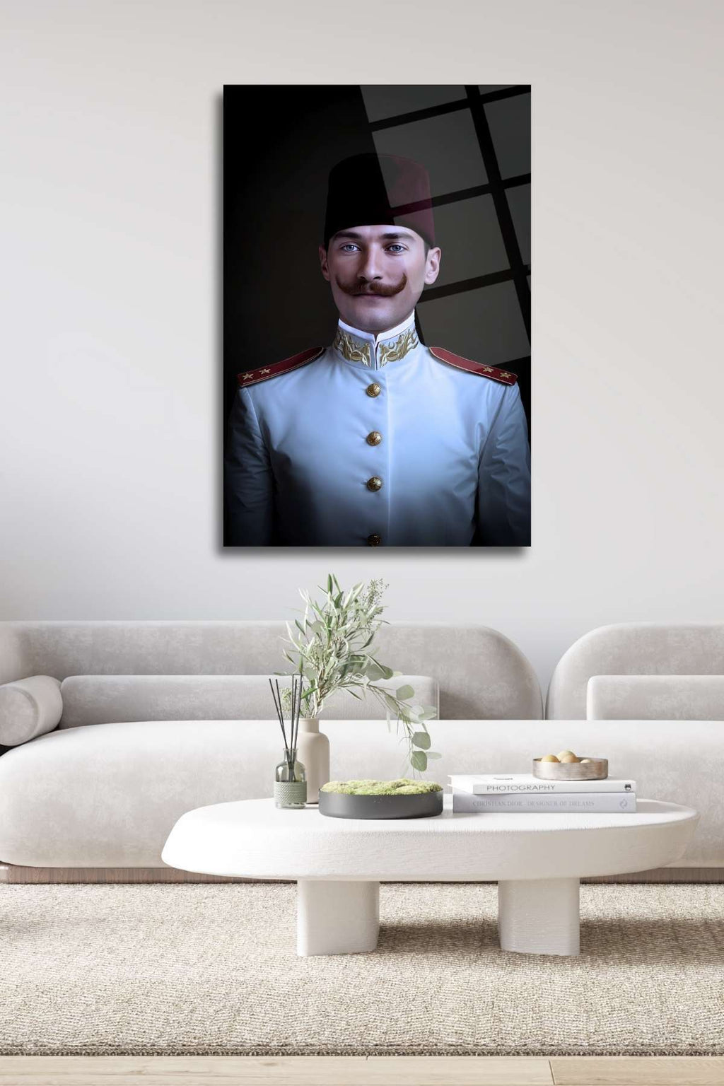 Mustafa Kemal Atatürk Cam Tablo HMDS0289