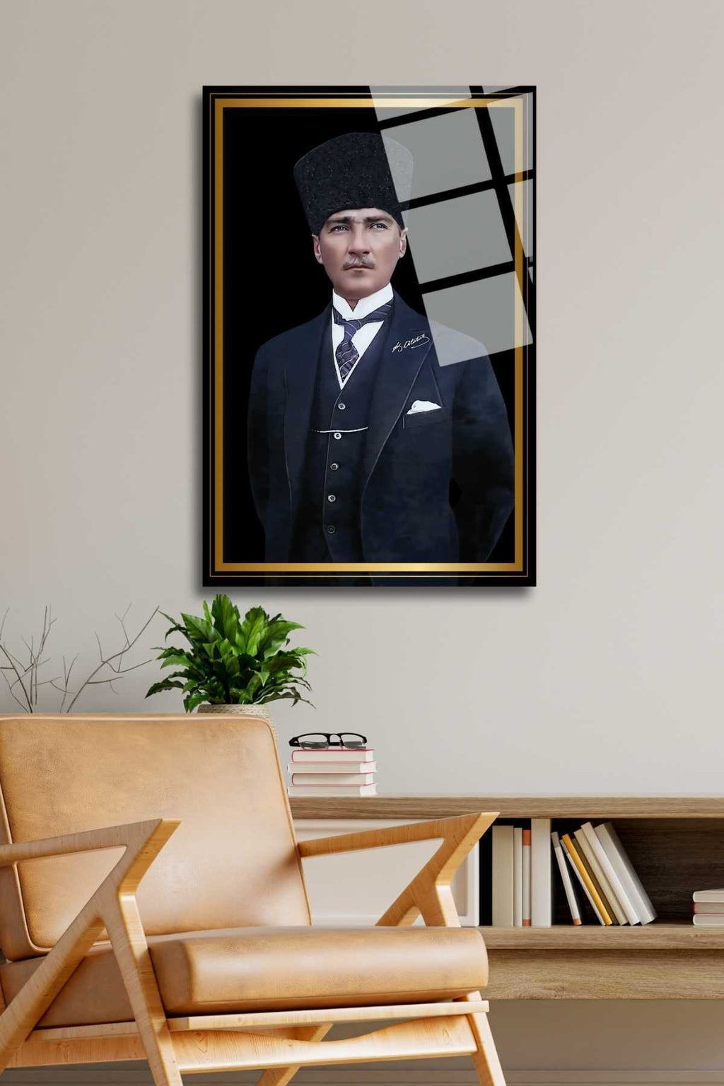 Atatürk Cam Tablo HMDS0265