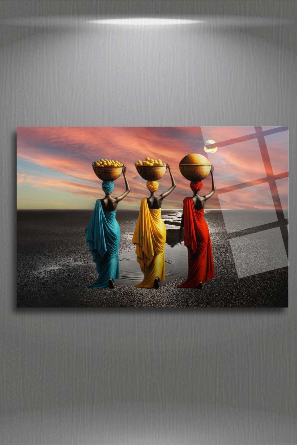Siyahi Kadınlar Cam Tablo 296 - 30 x 45