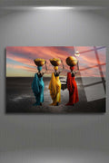 Siyahi Kadınlar Cam Tablo 296 - 30 x 45