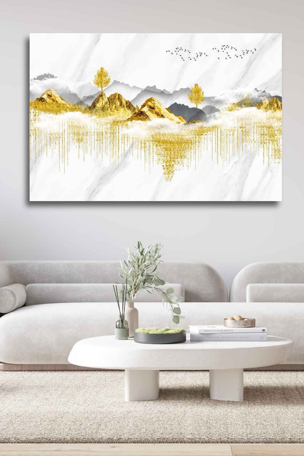 Altın Tepeler, Kırılmaya Dayanıklı Cam Tablo 252 - 60 x 90