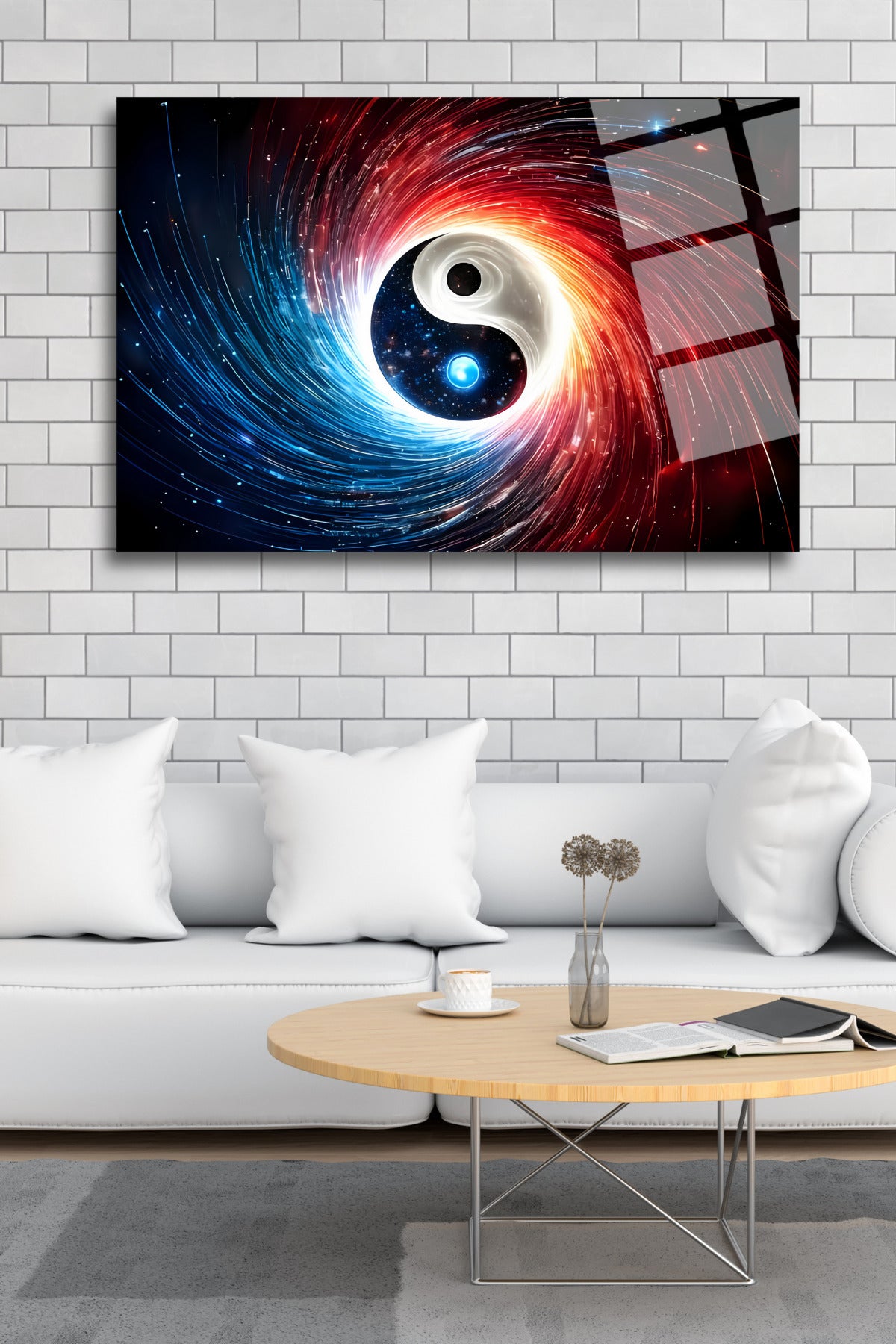 Yin Yang Cam Tablo 127 - 45 x 65