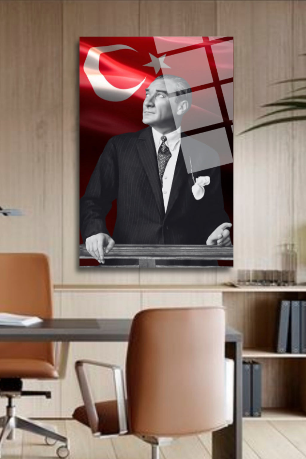 Mustafa Kemal ATATÜRK , Cam Tablo HMDS0187