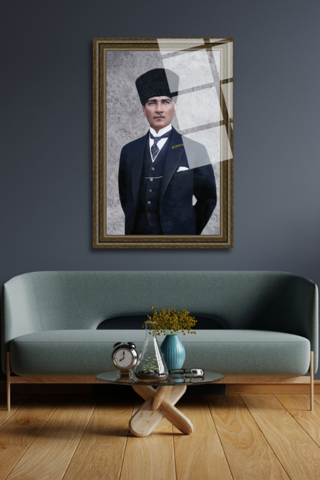 Mustafa Kemal Atatürk Cam Tablo 216