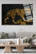 Leopar,  Kırılmaya Dayanıklı, Yüksek Çözünürlüklü Cam Tablo HMDS0177