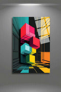Modern 3 D Görünümlü Cam Tablo 299 - 30 x 45