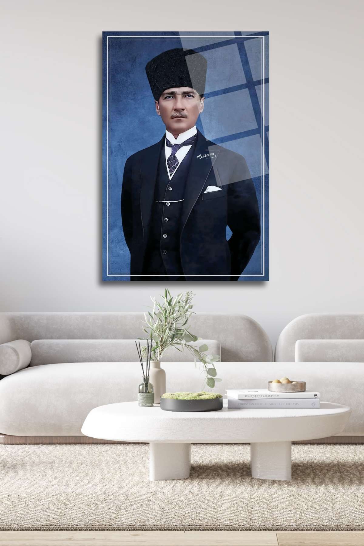 Mustafa Kemal Atatürk Cam Tablo 326