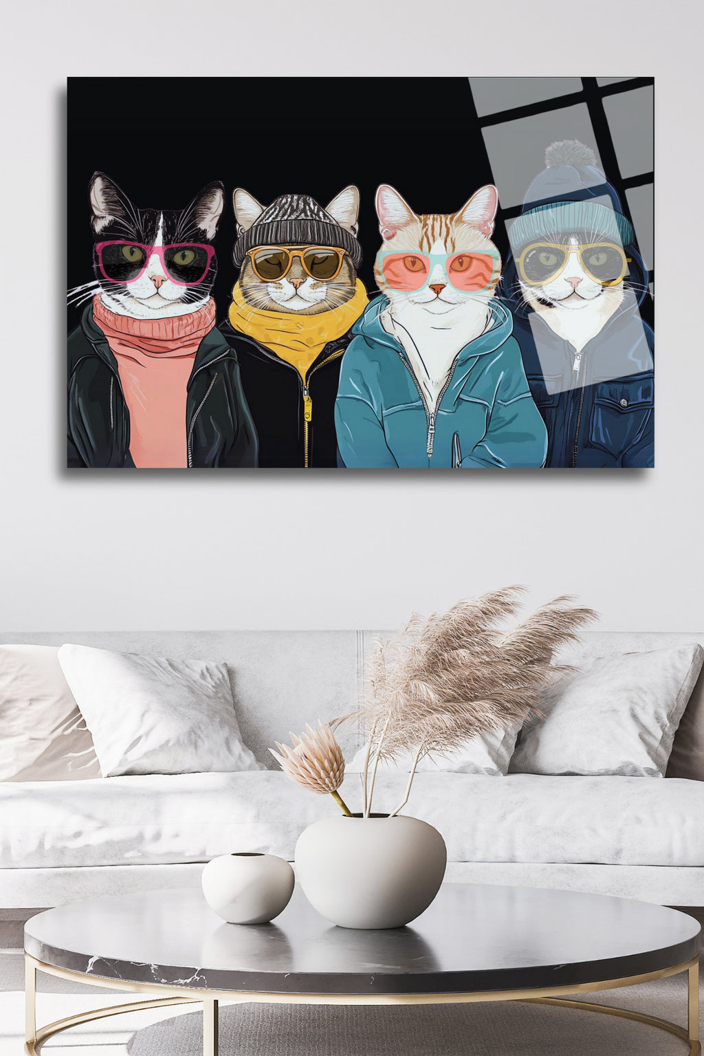 Kedi Çetesi, Cam Tablo 137 - 30 x 45