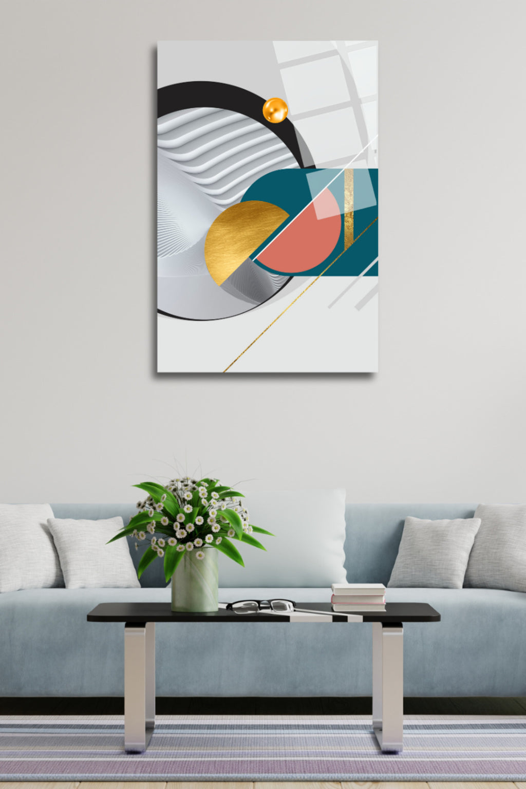 Geometrik Desenler Cam Tablo 219