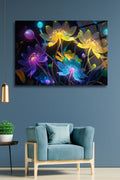 Işık Saçan Çiçekler Cam Tablo HMDS0084