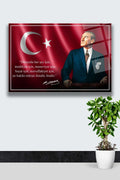 Atatürk Cam Tablo HMDS0379
