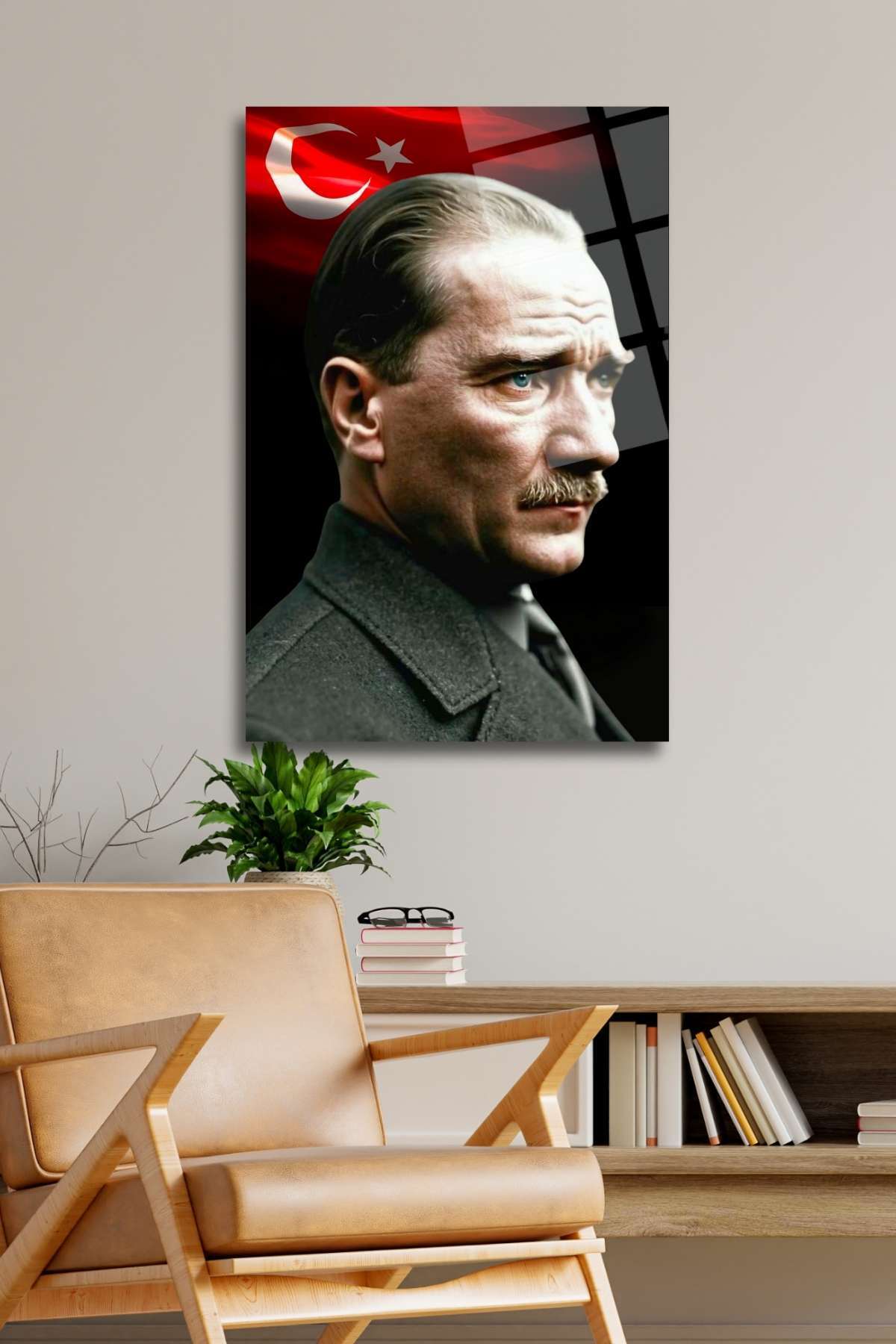 Atatürk Cam Tablo 286 - 45 x 65