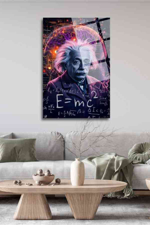 Albert Einstein , Kırılmaya Dayanıklı Cam Tablo HMDS0207