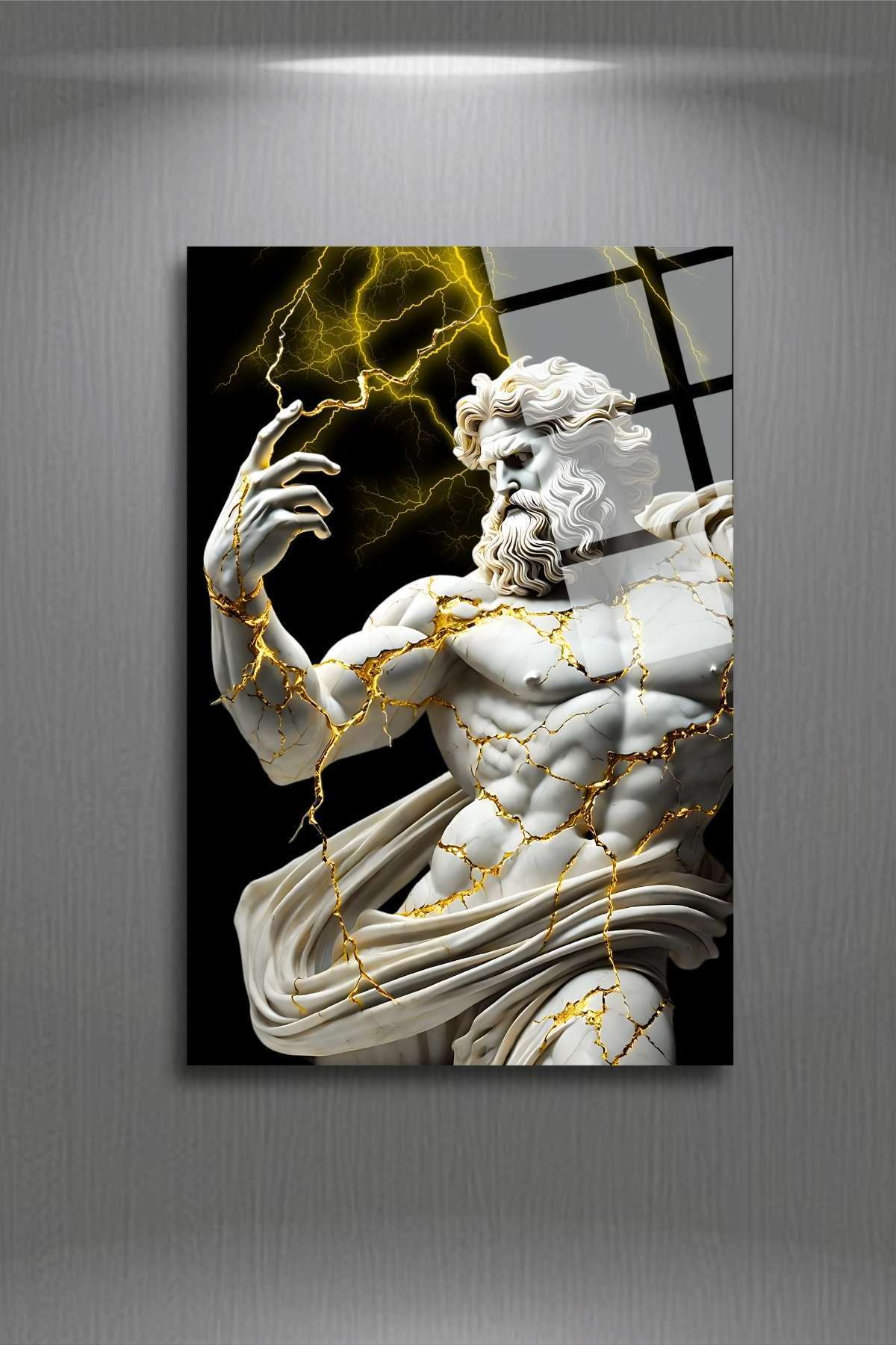 Zeus, Yunan Mitolojisi, Kırılmaya Dayanıklı Cam Tablo HMDS0331