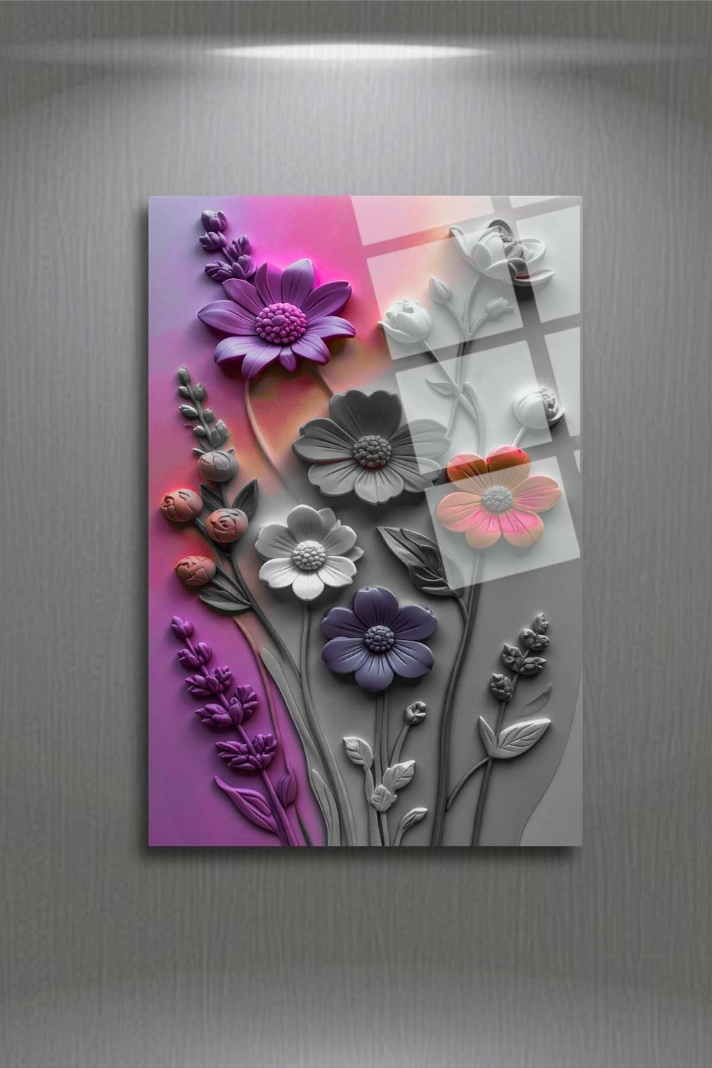 Çiçekler Cam Tablo 292 - 30 x 45