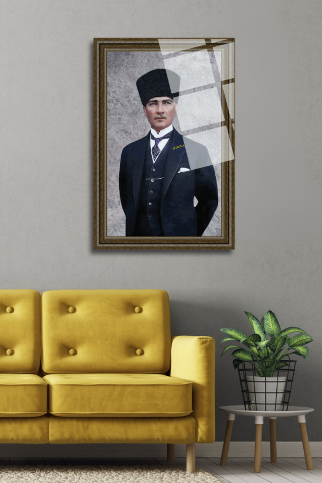 Mustafa Kemal Atatürk Cam Tablo 216