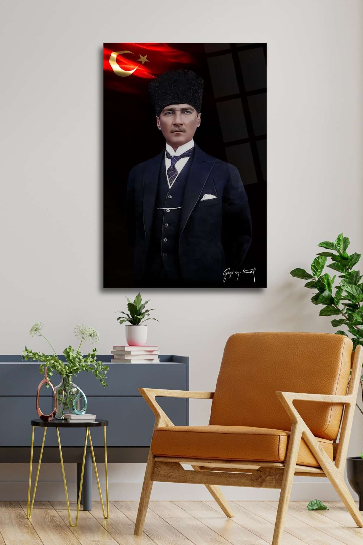 Atatürk Cam Tablo HMDS0104