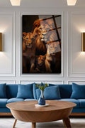 Aslan Ailesi , Cam Tablo 243 - 30 x 45