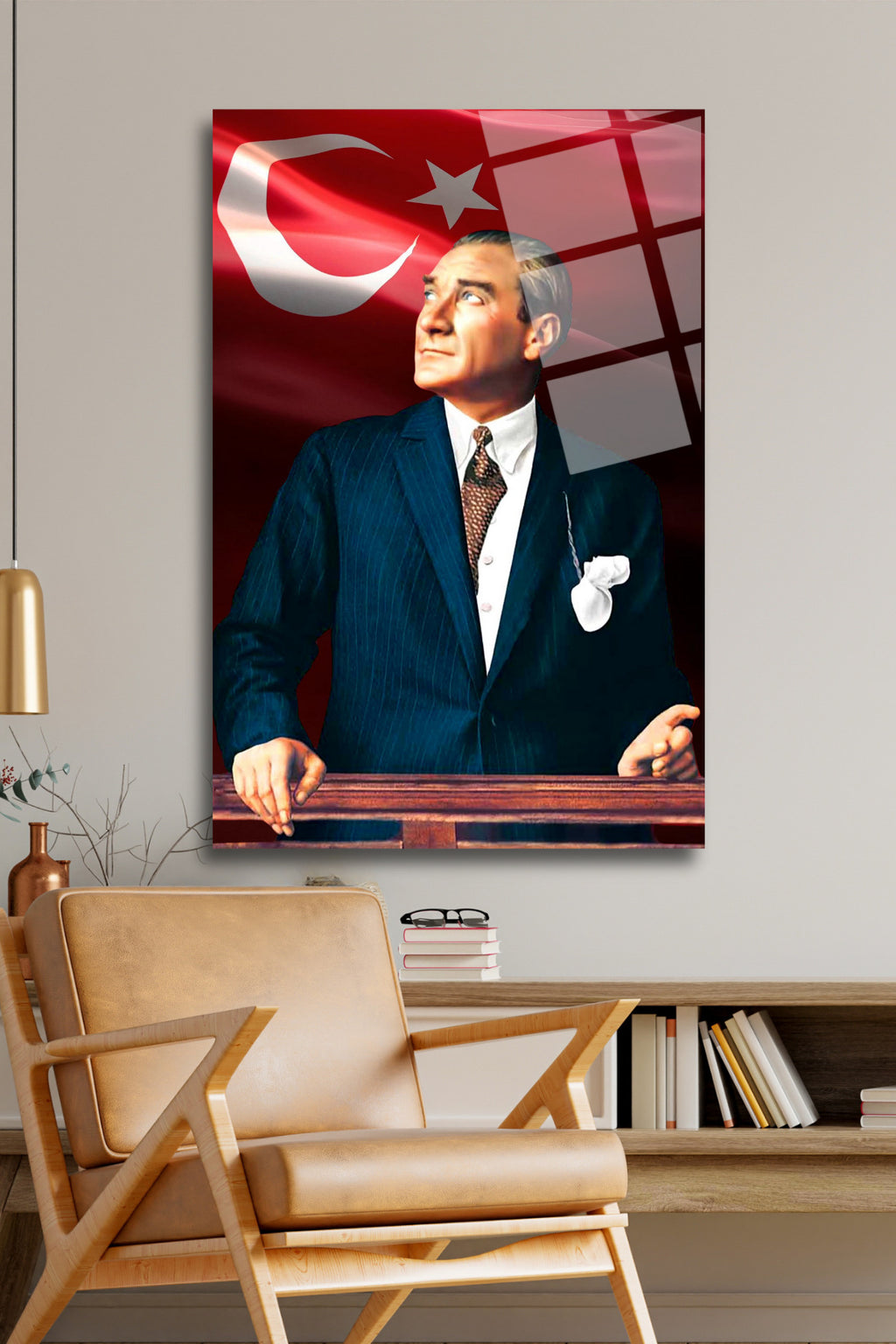 Atatürk Cam Tablo HMDS0108