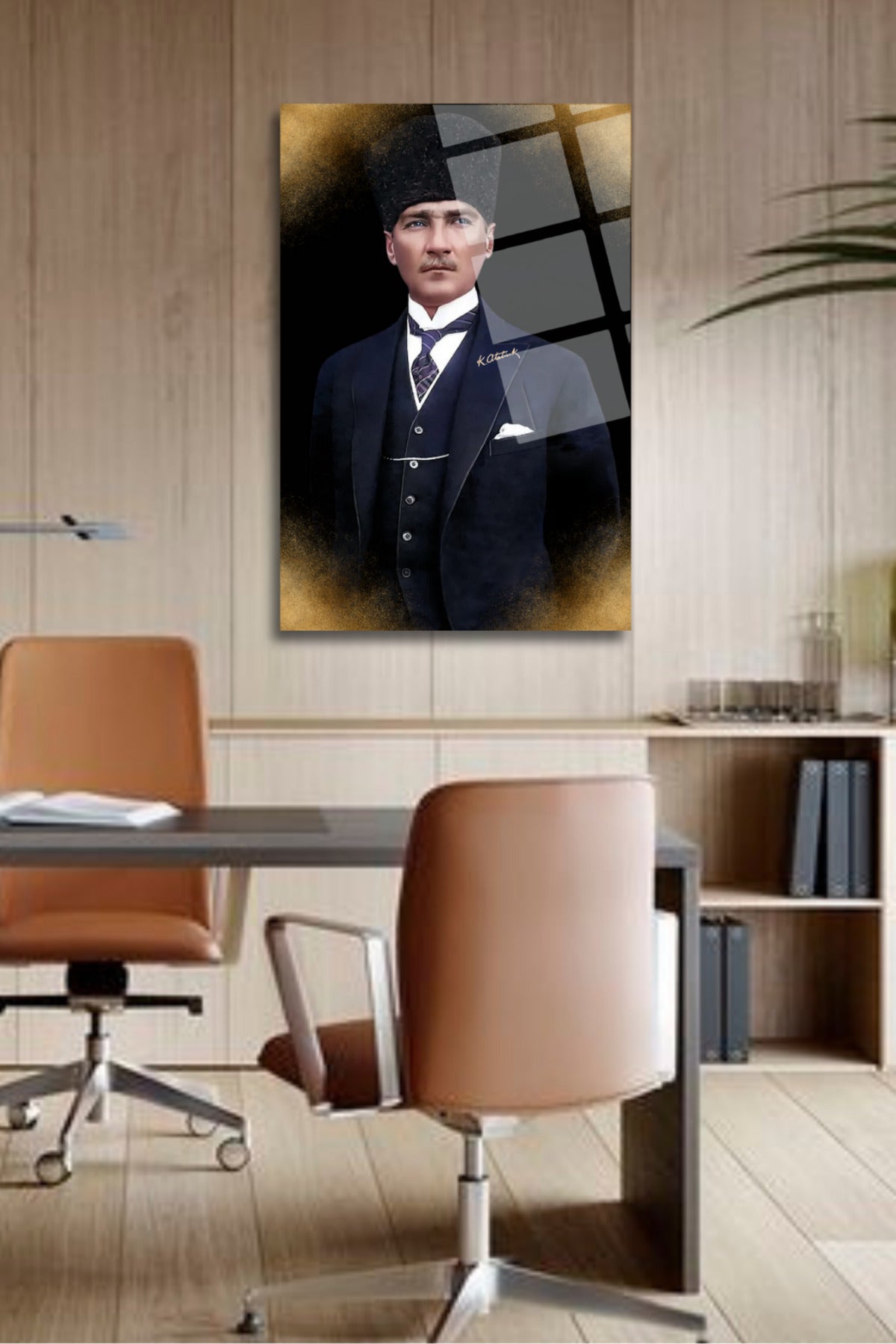 Mustafa Kemal ATATÜRK Cam Tablo 100 - 60 x 90
