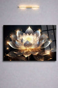 Lotus Çiçeği Cam Tablo HMDS0012