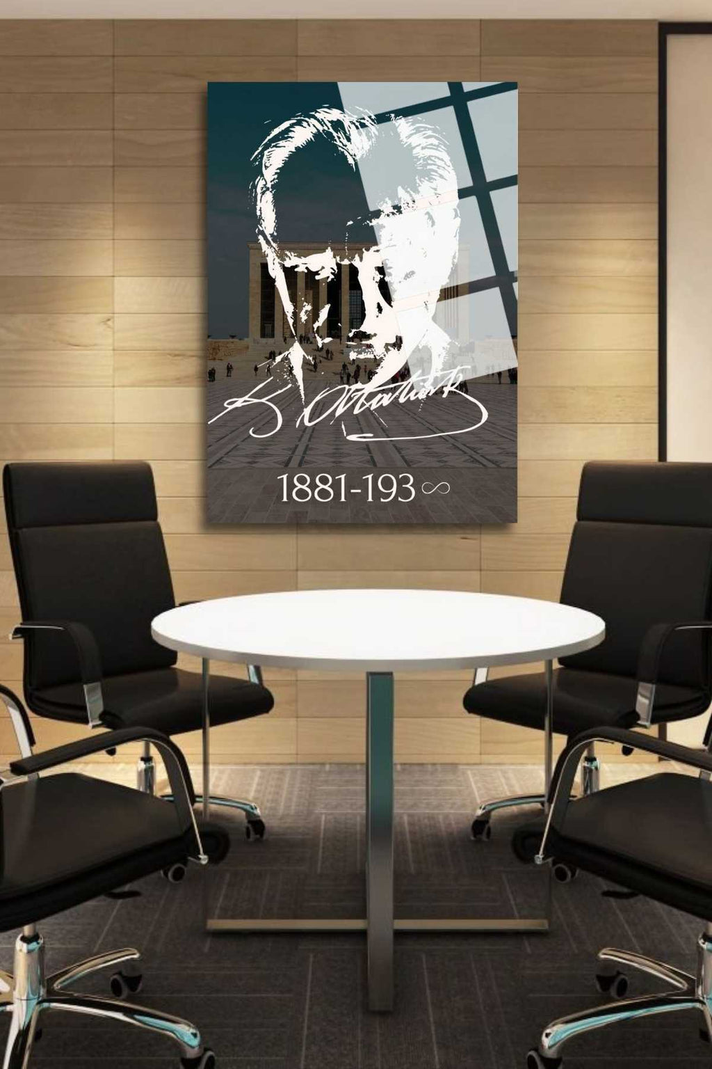 Atatürk Tablosu, Kırılmaya Dayanıklı, Cam Tablo HMDS0003