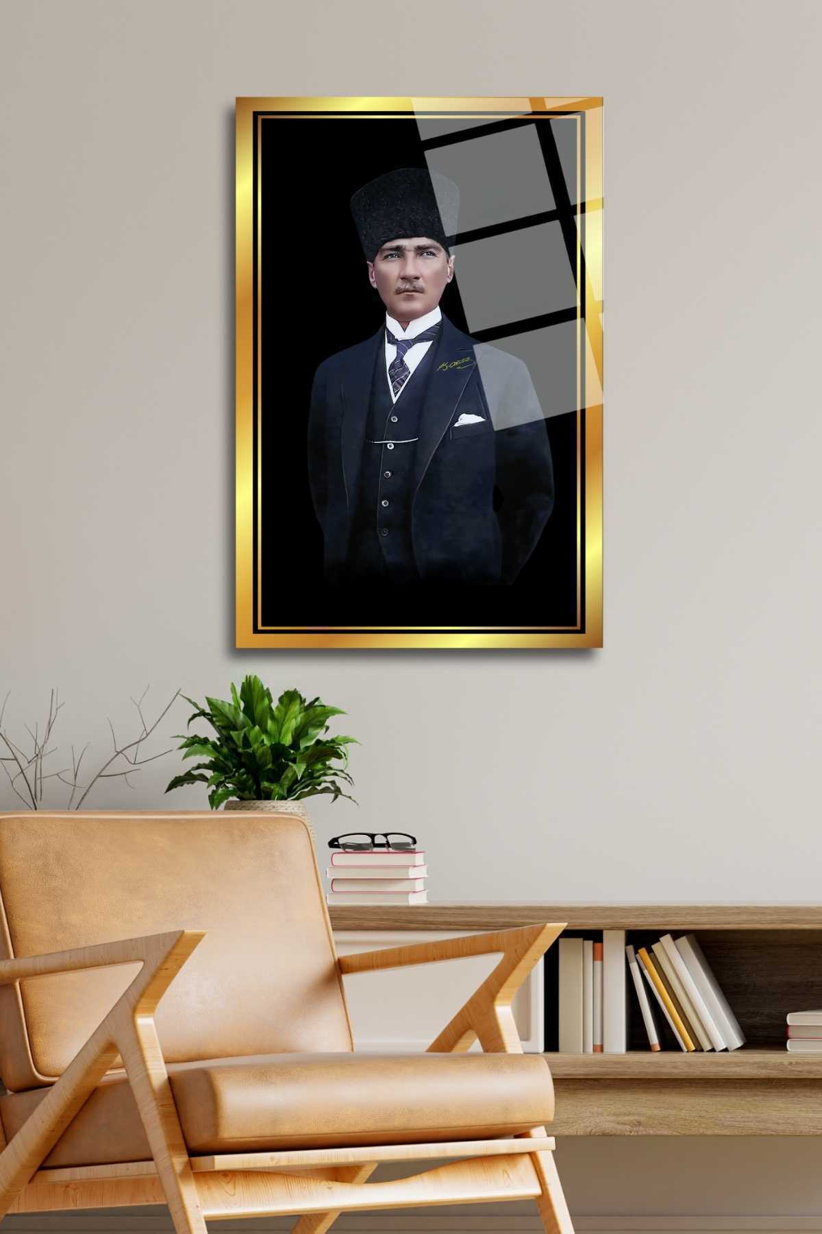Mustafa Kemal Atatürk, Kırılmaya Dayanıklı Cam Tablo HMDS0257