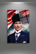 Mustafa Kemal Atatürk Cam Tablo 52 - 30 x 45
