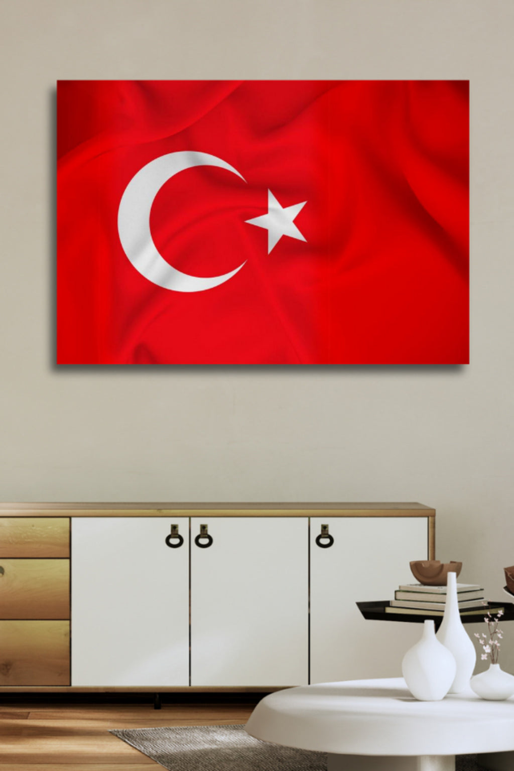 Türk Bayrağı, Kırılmaya Dayanıklı Cam Tablo 211