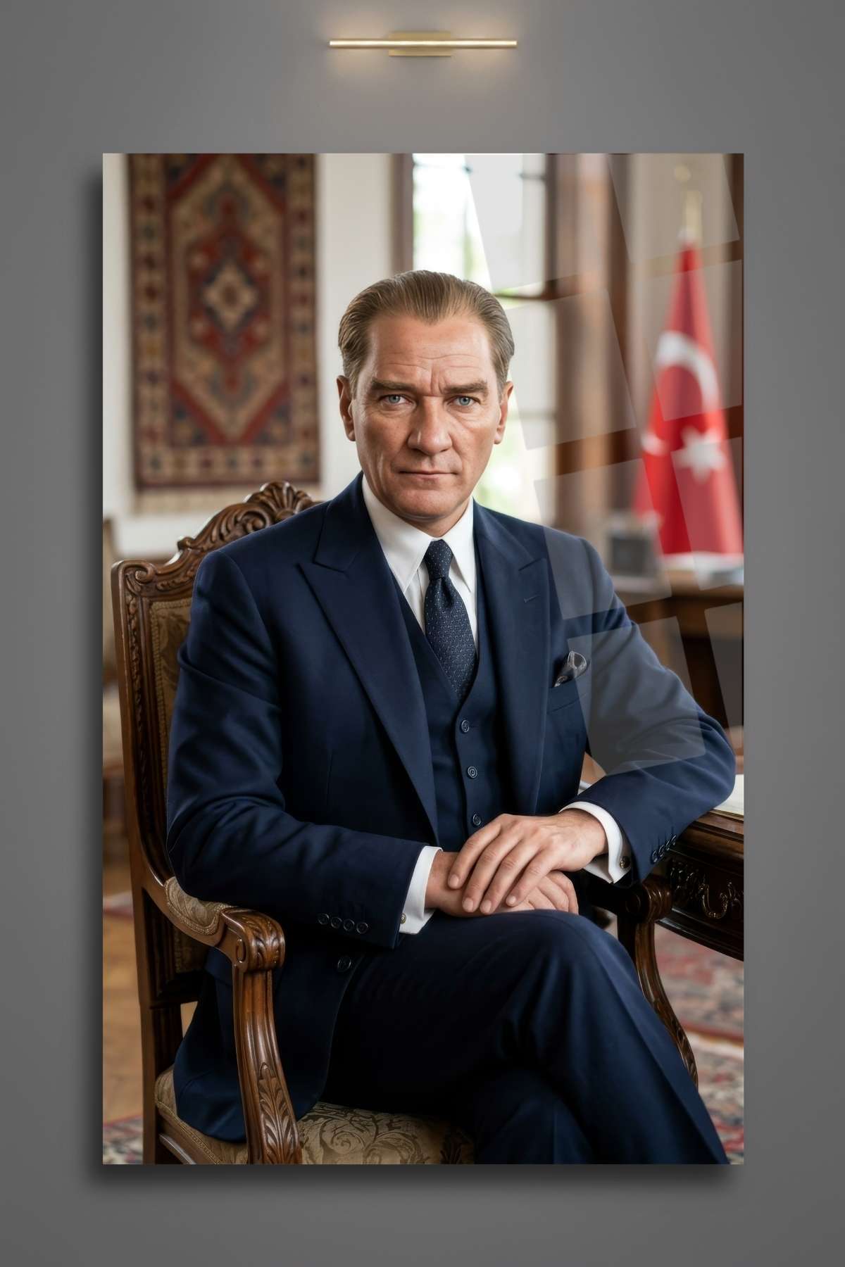 Atatürk Tablosu, Kırılmaya Dayanıklı Cam Tablo HMDS0478
