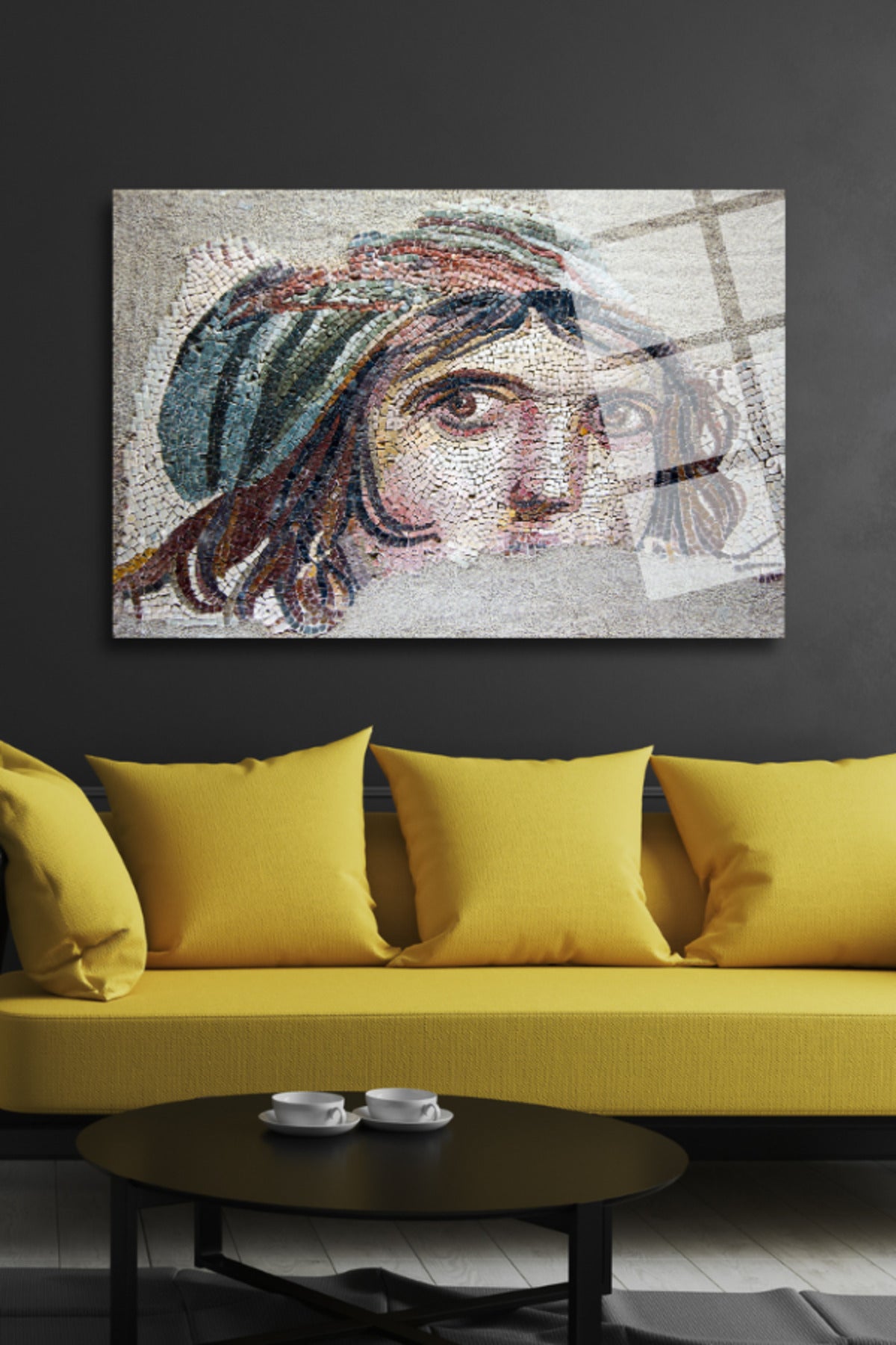 Çingene Kızı, Zeugma Antik Kenti, Kırılmaya Dayanıklı Cam Tablo 215 - 60 x 90