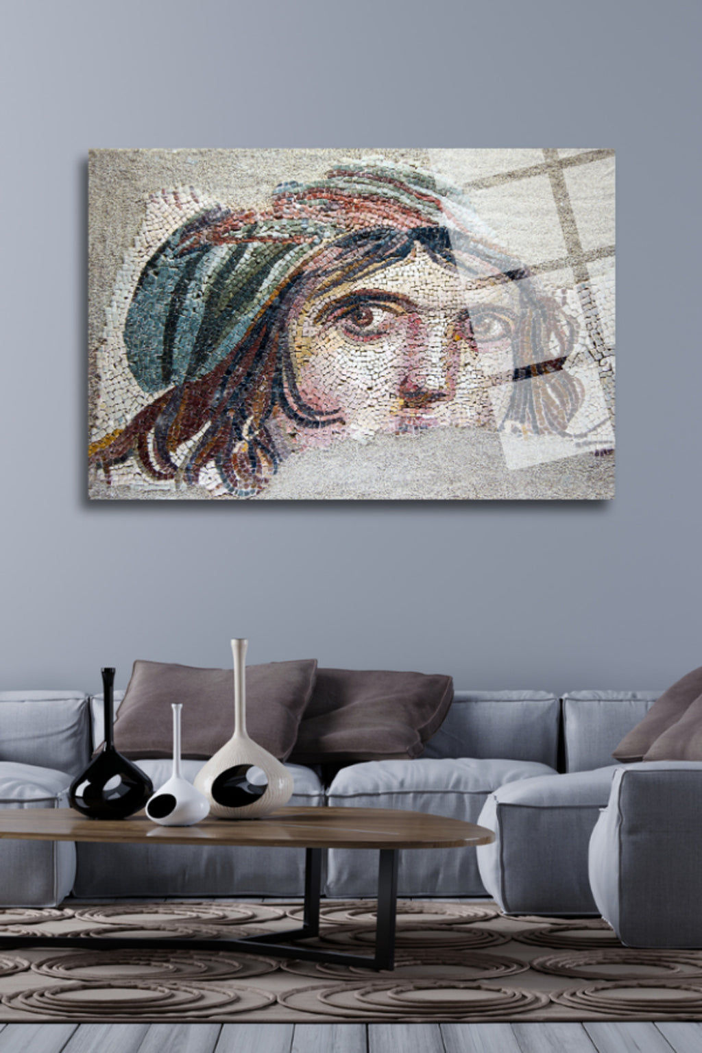 Çingene Kızı, Zeugma Antik Kenti, Kırılmaya Dayanıklı Cam Tablo 215 - 45 x 65