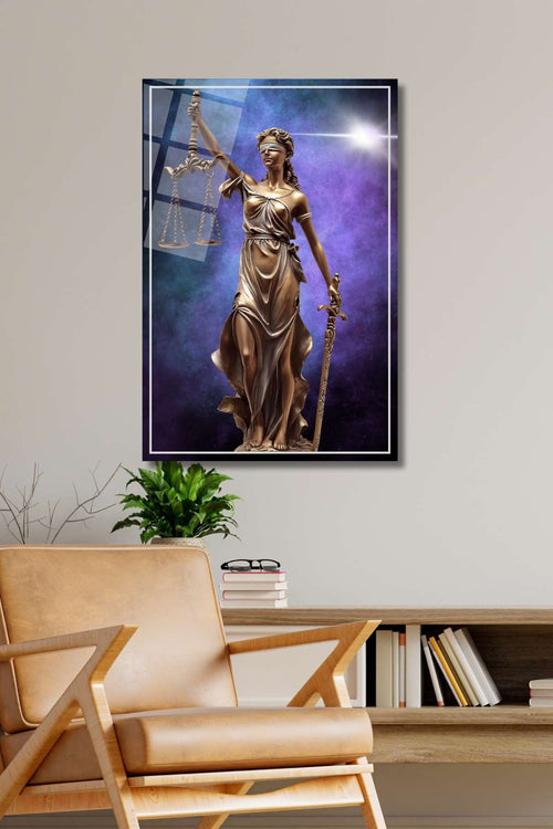 Adalet Heykeli, Adalet Terazisi, Themis Cam Tablo HMDS0360