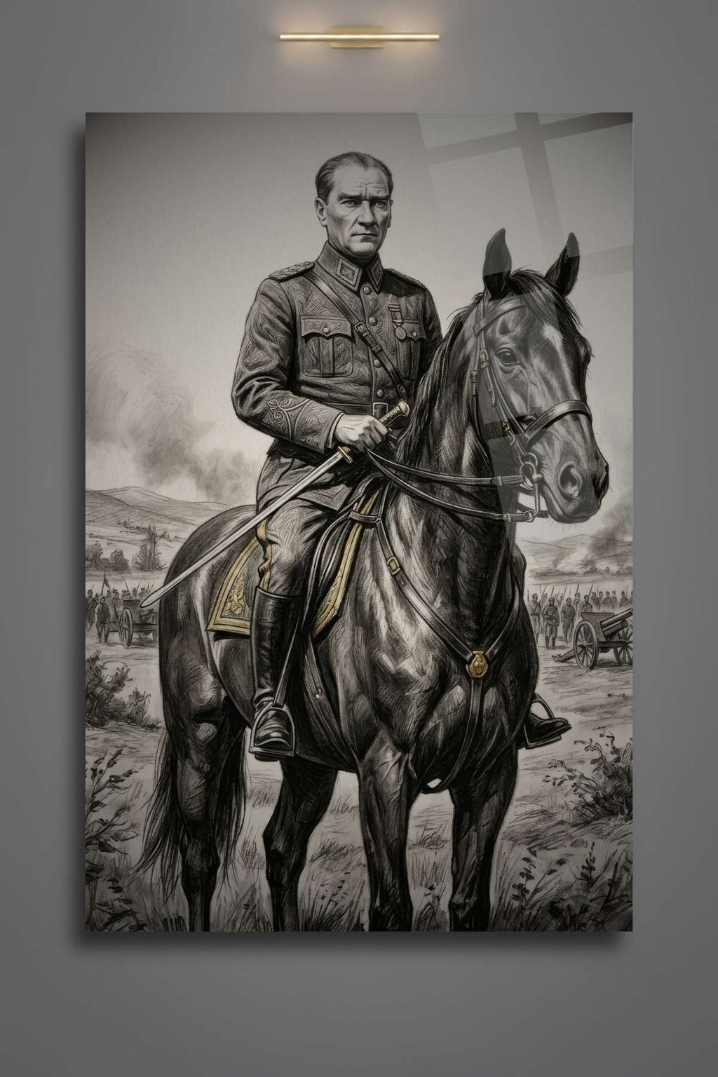 Mustafa Kemal Atatürk Tablosu, Kırılmaya Dayanıklı Cam Tablo HMDS0480