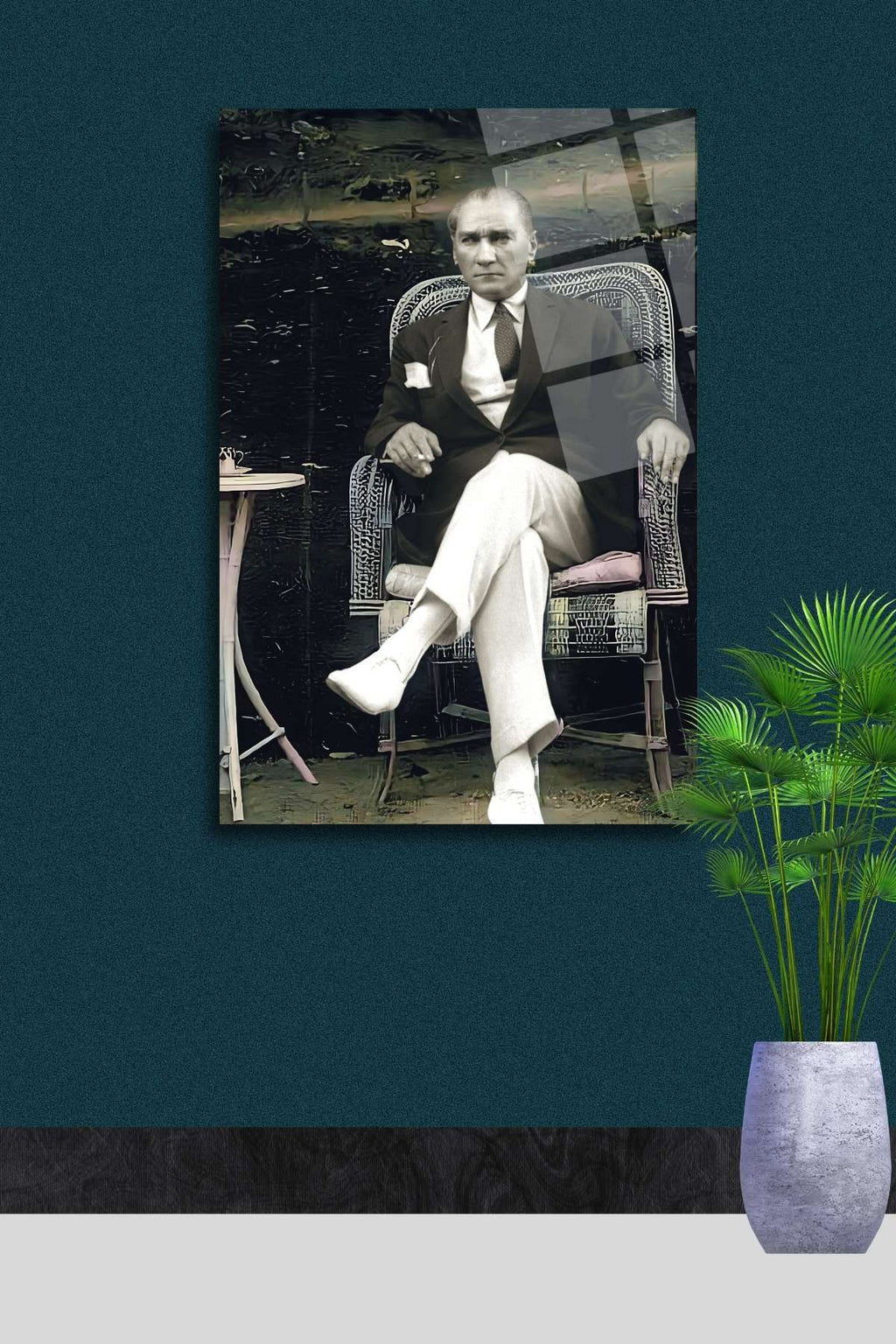 Mustafa Kemal Atatürk Cam Tablo 377