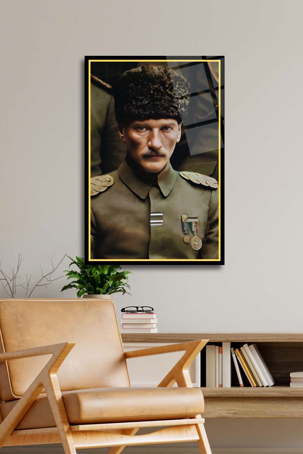 Mustafa Kemal Atatürk Cam Tablo HMDS0343