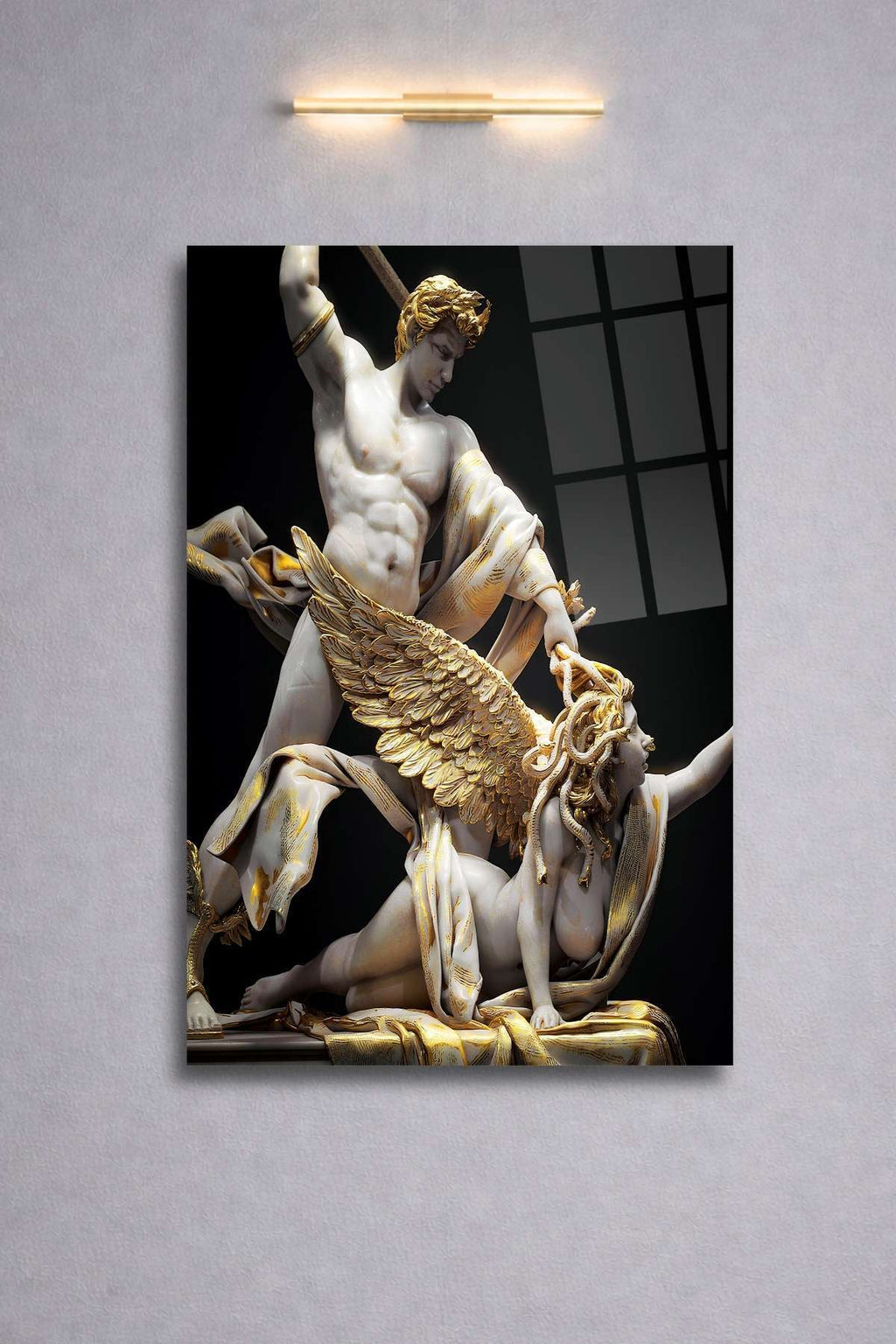 Medusa ve Perseus, Mitoloji, Cam Tablo 19 - 30 x 45