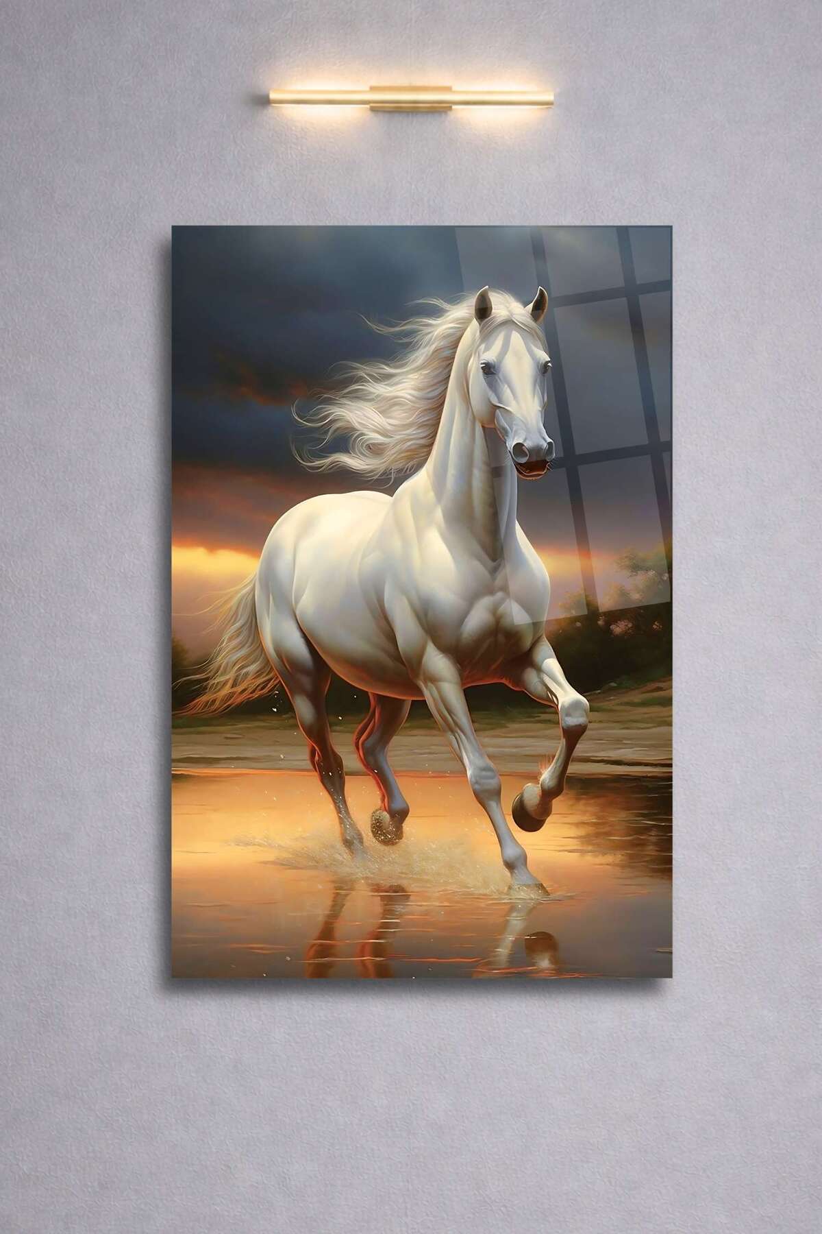 Beyaz At Cam Tablo HMDS0054