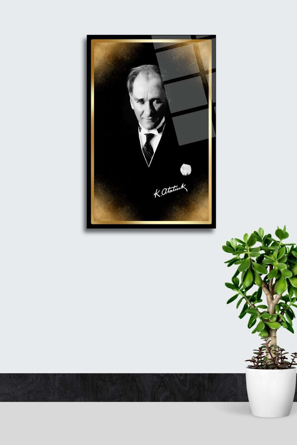 Mustafa Kemal Atatürk Cam Tablo 99 - 60 x 90