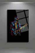 Gitar Çalan Adam Tablosu, Cam Tablo 263 - 30 x 45